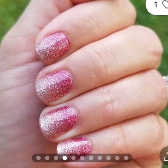 *Retired* Color Street: Coral Bay | Gold Pink Sparkles Glitter Summer Ombre - Picture 12 of 15